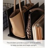 image:imageYAMAZAKI Home Smart Purse OrganizerBag Divider For Closet Shelf  Abs Plastic  Smart purse organizer and bag divider ideal for closet shelves Durable ABS plastic construction Built for everyday useBlack