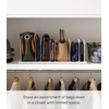 image:imageYAMAZAKI Home Smart Purse OrganizerBag Divider For Closet Shelf  Abs Plastic  Smart purse organizer and bag divider ideal for closet shelves Durable ABS plastic construction Built for everyday useWhite
