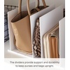image:imageYAMAZAKI Home Smart Purse OrganizerBag Divider For Closet Shelf  Abs Plastic  Smart purse organizer and bag divider ideal for closet shelves Durable ABS plastic construction Built for everyday useWhite