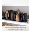 image:imageYAMAZAKI Home Smart Purse OrganizerBag Divider For Closet Shelf  Abs Plastic  Smart purse organizer and bag divider ideal for closet shelves Durable ABS plastic construction Built for everyday useBlack