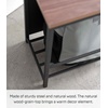 image:imageYAMAZAKI Home Storage Bench Entryway Mudroom Shelf with Wood Bench Black  Metal entrance mudroom storage shelf rack for slippers shoes boots or bags Designed for convenient home organizationBlack