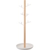 image:imageYAMAZAKI Home Tosca Accessory Tree  Jewelry Organizer Stand With Tray  Steel  WoodWhite
