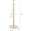 image:imageYAMAZAKI Home Tosca Accessory Tree  Jewelry Organizer Stand With Tray  Steel  WoodWhite