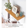 image:imageYAMAZAKI Home Tosca Narrow Living Room End Table  Slim Side Storage Shelf Stand Furniture Metal and Wood Modern Skinny Accent Table 22  Steel  Wood  Slim side storage shelf stand End table featuring durable metal and wood construction Undershelf for extra storageWhite