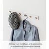 image:imageYAMAZAKI Home Tosca WallMounted Saving Coat Hanger Modern Jacket Holder  Steel  Wood  Spacesaving wallmounted coat hanger Modern jacket holder featuring a durable steel and wood design Built for daily useWhite