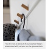 image:imageYAMAZAKI Home Tosca WallMounted Saving Coat Hanger Modern Jacket Holder  Steel  Wood  Spacesaving wallmounted coat hanger Modern jacket holder featuring a durable steel and wood design Built for daily useWhite