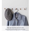 image:imageYAMAZAKI Home Tosca WallMounted Saving Coat Hanger Modern Jacket Holder  Steel  Wood  Spacesaving wallmounted coat hanger Modern jacket holder featuring a durable steel and wood design Built for daily useWhite
