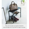image:imageYAMAZAKI Home Tower 2Tier Entryway Shoe Organizer 16  Steel  Holds 4 Pairs of Shoes