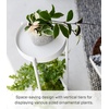 image:imageYAMAZAKI Home Tower 2Tier Planter Stand With Casters  Easy Transport amp Cleaning 28  SteelWhite