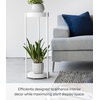 image:imageYAMAZAKI Home Tower 2Tier Planter Stand With Casters  Easy Transport amp Cleaning 28  SteelWhite