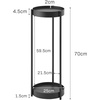 image:imageYAMAZAKI Home Tower 2Tier Planter Stand With Casters  Easy Transport amp Cleaning 28  SteelWhite