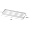image:imageYAMAZAKI Home Tower Bathroom Tray  Steel Vanity Holder Organizer  SteelWhite