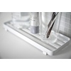 image:imageYAMAZAKI Home Tower Bathroom Tray  Steel Vanity Holder Organizer  SteelWhite
