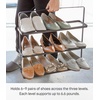 image:imageYAMAZAKI Home Tower Compact Modern Metal Shoe Rack  Short 18  Steel  Holds 6 To 9 Shoes