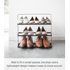 image:imageYAMAZAKI Home Tower Compact Modern Metal Shoe Rack  Short 18  Steel  Holds 6 To 9 Shoes