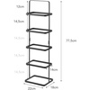 image:imageYAMAZAKI Home Tower Compact Modern Metal Shoe Rack  Short 18  Steel  Holds 6 To 9 ShoesBlack