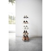 image:imageYAMAZAKI Home Tower Compact Modern Metal Shoe Rack  Short 18  Steel  Holds 6 To 9 ShoesWhite