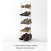 image:imageYAMAZAKI Home Tower Compact Modern Metal Shoe Rack  Short 18  Steel  Holds 6 To 9 ShoesWhite