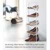 image:imageYAMAZAKI Home Tower Compact Modern Metal Shoe Rack  Short 18  Steel  Holds 6 To 9 ShoesWhite