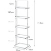 image:imageYAMAZAKI Home Tower Compact Modern Metal Shoe Rack  Short 18  Steel  Holds 6 To 9 ShoesWhite
