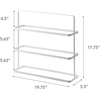 image:imageYAMAZAKI Home Tower Compact Modern Metal Shoe Rack  Short 18  Steel  Holds 6 To 9 ShoesWhite