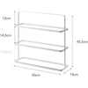 image:imageYAMAZAKI Home Tower Compact Modern Metal Shoe Rack  Short 18  Steel  Holds 6 To 9 ShoesWhite