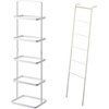 image:imageYAMAZAKI Home Tower Compact Modern Metal Shoe Rack  Short 18  Steel  Holds 6 To 9 ShoesWhite