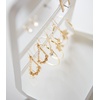 image:imageYAMAZAKI Home Tower Earring Display Stand  Holder for Jewelry Organization  SteelWhite