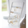 image:imageYAMAZAKI Home Tower Earring Display Stand  Holder for Jewelry Organization  SteelWhite