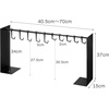 image:imageYAMAZAKI Home Tower Hat Hanger Rack Expandable Metal Storage Organizer Hooks For Closet  SteelBlack