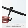 image:imageYAMAZAKI Home Tower Hat Hanger Rack Expandable Metal Storage Organizer Hooks For Closet  SteelBlack