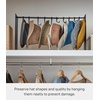 image:imageYAMAZAKI Home Tower Hat Hanger Rack Expandable Metal Storage Organizer Hooks For Closet  SteelBlack