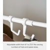 image:imageYAMAZAKI Home Tower Hat Hanger Rack Expandable Metal Storage Organizer Hooks For Closet  SteelWhite