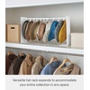 image:imageYAMAZAKI Home Tower Hat Hanger Rack Expandable Metal Storage Organizer Hooks For Closet  SteelWhite