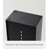 image:imageYAMAZAKI Home Tower Jewelry amp Makeup Organizer Standup Cosmetic Storage Box Display Case  Angled  Abs PlasticBlack