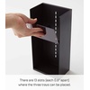 image:imageYAMAZAKI Home Tower Jewelry amp Makeup Organizer Standup Cosmetic Storage Box Display Case  Angled  Abs PlasticBlack