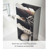 image:imageYAMAZAKI Home Tower Jewelry amp Makeup Organizer Standup Cosmetic Storage Box Display Case  Angled  Abs PlasticBlack