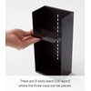 image:imageYAMAZAKI Home Tower Jewelry amp Makeup Organizer Standup Cosmetic Storage Box Display Case  Flat  Abs PlasticBlack