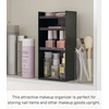 image:imageYAMAZAKI Home Tower Jewelry amp Makeup Organizer Standup Cosmetic Storage Box Display Case  Flat  Abs PlasticBlack