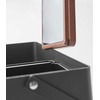 image:imageYAMAZAKI Home Tower Large Makeup Organizer Cosmetic Caddy With Handle Vanity Storage Drawer With Lid  Steel  WoodBlack