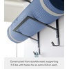 image:imageYAMAZAKI Home Tower OverTheDoor Yoga Mat Storage Hanger  3Tier Organizer for Foam Rollers Backpacks Hats Bags  Extra Closet Space Saver  SteelBlack