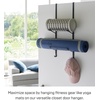 image:imageYAMAZAKI Home Tower OverTheDoor Yoga Mat Storage Hanger  3Tier Organizer for Foam Rollers Backpacks Hats Bags  Extra Closet Space Saver  SteelBlack