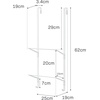 image:imageYAMAZAKI Home Tower OverTheDoor Yoga Mat Storage Hanger  3Tier Organizer for Foam Rollers Backpacks Hats Bags  Extra Closet Space Saver  SteelWhite