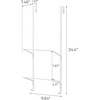 image:imageYAMAZAKI Home Tower OverTheDoor Yoga Mat Storage Hanger  3Tier Organizer for Foam Rollers Backpacks Hats Bags  Extra Closet Space Saver  SteelWhite