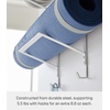 image:imageYAMAZAKI Home Tower OverTheDoor Yoga Mat Storage Hanger  3Tier Organizer for Foam Rollers Backpacks Hats Bags  Extra Closet Space Saver  SteelWhite
