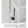 image:imageYAMAZAKI Home Tower Rolling FiveTier Shoe Rack Steel Frame with Wooden Top SpaceSaving Shoe Organizer On Wheels 34  Steel  Wood   Fivetier shoe storage organizer on wheels Durable steel frame with a wooden top A smart fit for modern homes FitsWhite