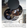 image:imageYAMAZAKI Home Tower Stacked Jewelry Box Rotating Storage Organizer For Accessories Glasses Watches Earrings Display Holder  Abs PlasticBlack