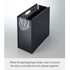 image:imageYAMAZAKI Home Tower Trash Can  Modern Garbage Waste Basket with Handle for Kitchen Bedroom Bathroom Office  Wide  Abs Plastic  4 Gallons 15 Liters  Modern garbage waste basket with a builtin handle Ideal for kitchen use Adds convenient home storage Easy to assembleBlack
