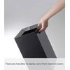 image:imageYAMAZAKI Home Tower Trash Can  Modern Garbage Waste Basket with Handle for Kitchen Bedroom Bathroom Office  Wide  Abs Plastic  4 Gallons 15 Liters  Modern garbage waste basket with a builtin handle Ideal for kitchen use Adds convenient home storage Easy to assembleBlack