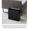 image:imageYAMAZAKI Home Tower Trash Can  Modern Garbage Waste Basket with Handle for Kitchen Bedroom Bathroom Office  Wide  Abs Plastic  4 Gallons 15 Liters  Modern garbage waste basket with a builtin handle Ideal for kitchen use Adds convenient home storage Easy to assembleBlack